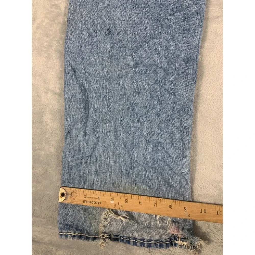2000s True Religion Ricky Super T Jeans Mens 36x32 Blue Denim 24-859NBT2